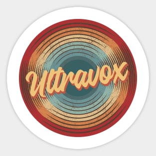 Ultravox Vintage Circle Sticker